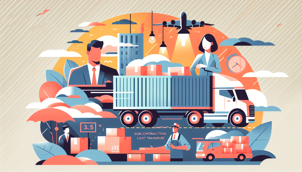 Illustration de l'article de blog Sous-traitance et prêt de licence en transport léger : comprendre les responsabilités et les limites légales